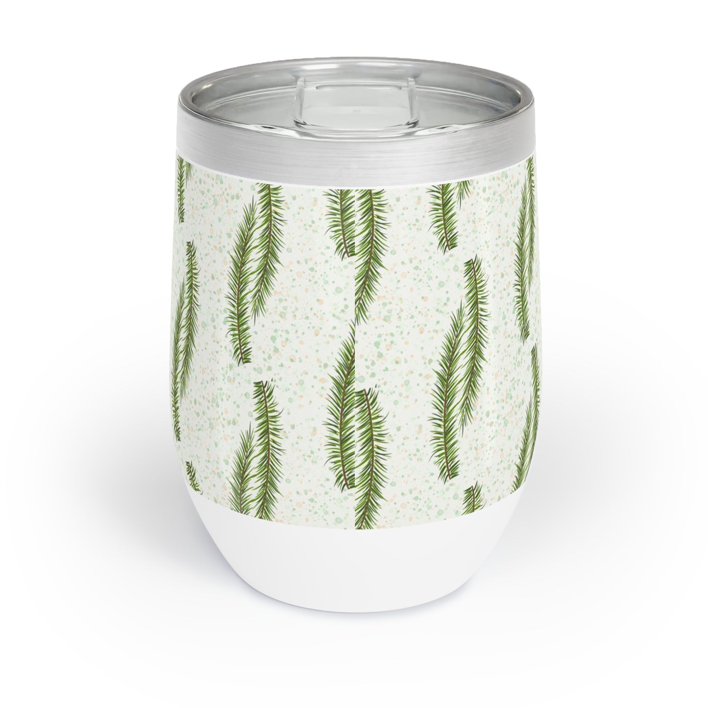 "Love"  ... Christmas Pine Boughs Chill Wine Tumbler