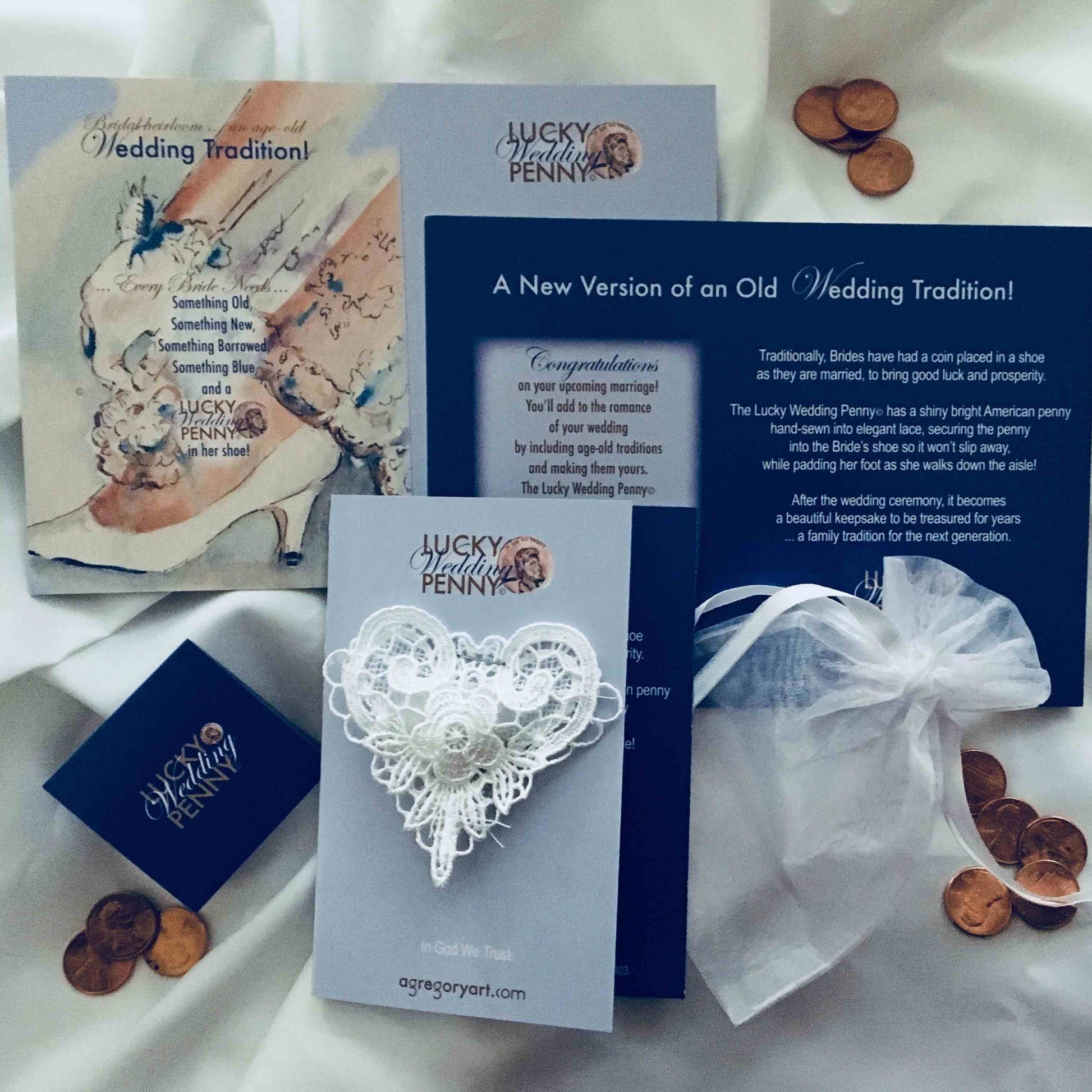 Traditional Brides Lucky Penny in the Shoe